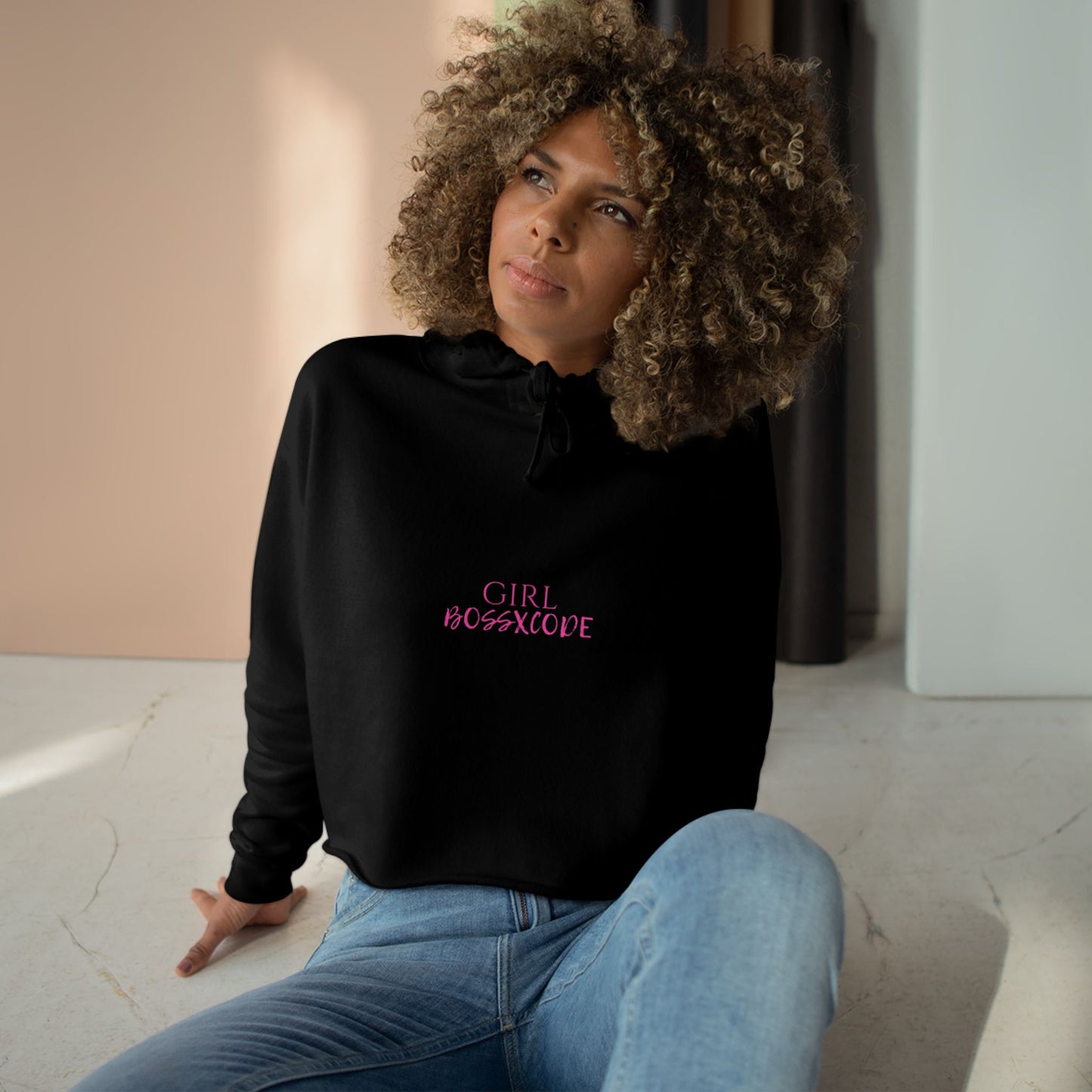 Girl Boss Crop Hoodie - Stay Inspired on the Go