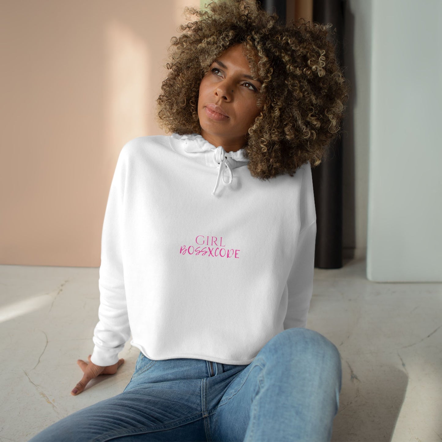 Girl Boss Crop Hoodie - Stay Inspired on the Go